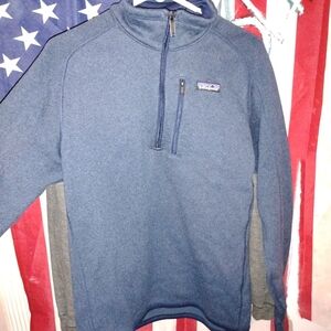 Patagonia Navy Quarter-Zip Fleece